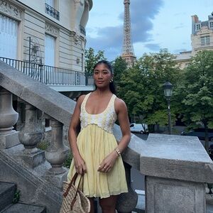 Camila Coelho Yellow mini dress